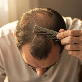 Comb pulling through thinning area